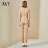 IWY/高端卡其色干练短袖西装套装女夏季英伦风双排扣时尚职业装气质OL 商品缩略图3