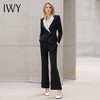 【新品预售】IWY/黑色阔腿裤西装套装女新款高端名媛气质总裁商务工作服职业装正装 商品缩略图0