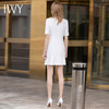 IWY/2022夏季短袖连衣裙女气质名媛职业套裙时尚美容院通勤上班工作服 商品缩略图3
