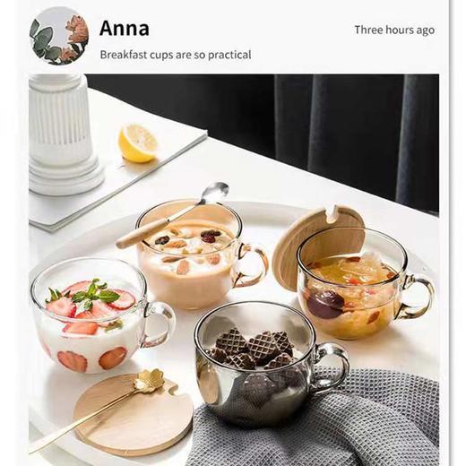 透明早餐杯2只 渐变冰川杯6只 可装热水沸水 商品图3