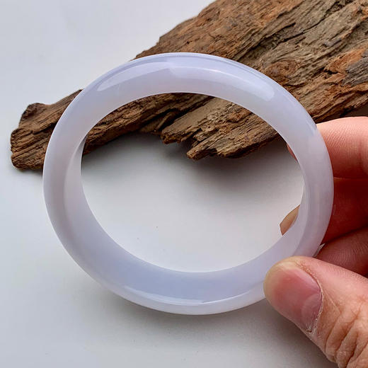 派瑞翡翠 翡翠手镯 糯种 紫色 商品图1