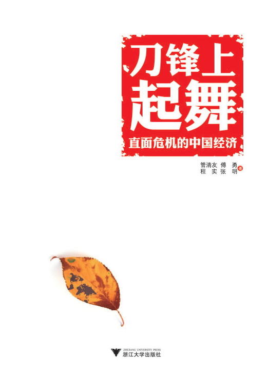 刀锋上起舞：直面危机的中国经济/管清友/傅勇/程实/张明/浙江大学出版社 商品图0