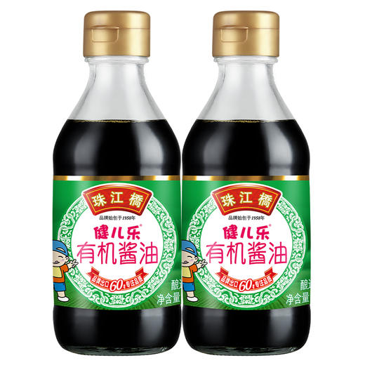 珠江桥牌 健儿乐金装有机酱油 200mlX2瓶 商品图7
