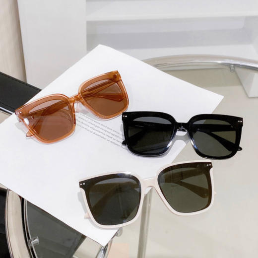 【外贸代工厂】男女同款防紫外线板材黑框墨镜 商品图2