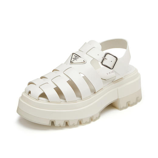 westory2022年春夏新款高级感舒适百搭镂空厚底罗马凉鞋女W22BG61101 商品图3