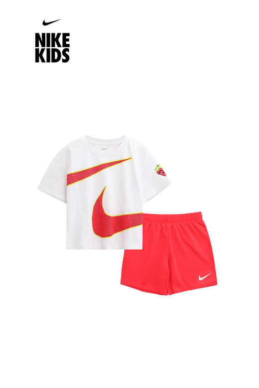 耐克-童衣类（夏）F2小童短袖套装木槿红 商品图4