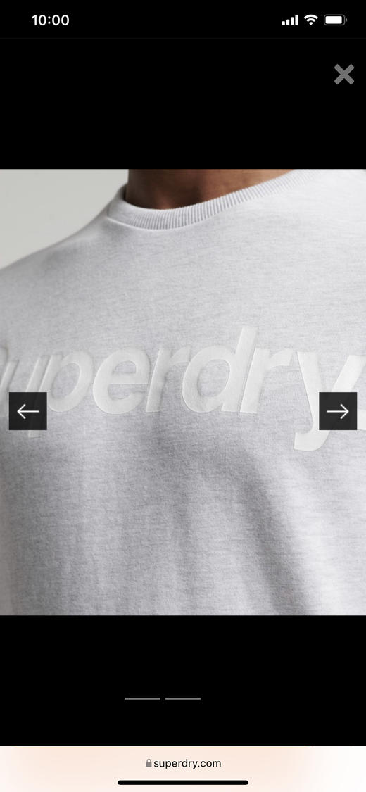 Superdry极度干燥字母T恤官网在售35刀正品保真 商品图10