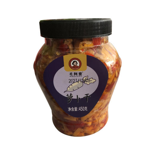 毛阿婆萝卜干450g/瓶 商品图0