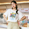 两三事恐龙时代夏季新款趣味恐龙印花短款上衣纯棉t恤女宽松 商品缩略图2