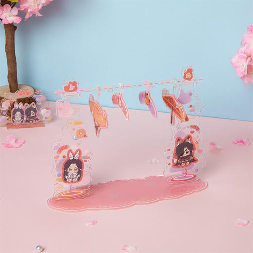 【现货】超电文化 《天官赐福》漫画周边 Q版亚克力秋千组合立牌 商品图1