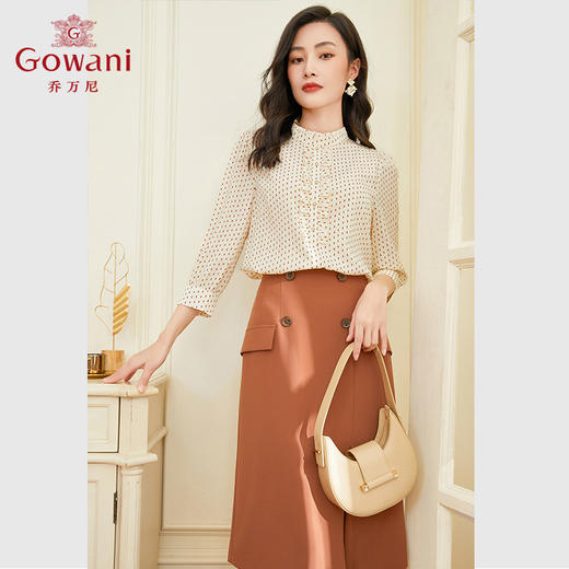 乔万尼日系衬衫夏季新款设计感小众真丝上衣EF2C310 商品图3