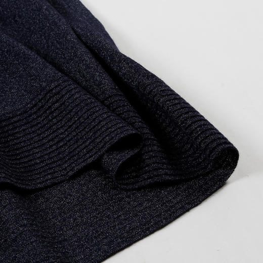 METTE22年夏季新品女士中长款针织开衫时尚亮丝薄款七分袖长外套 商品图5