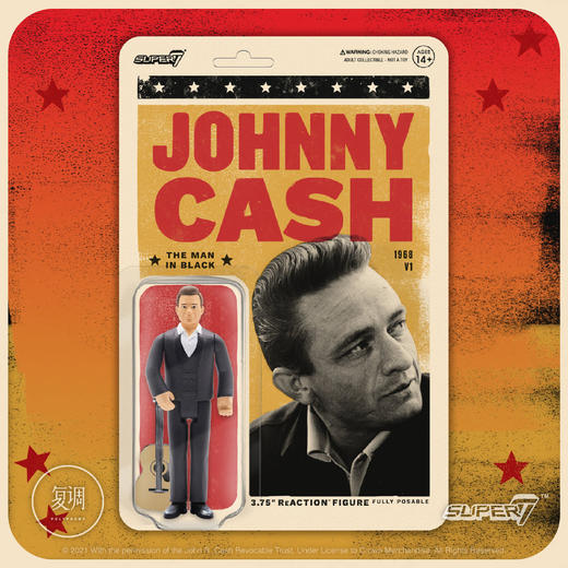 现货 Super7 约翰尼卡什 挂卡 Johnny Cash 乡村音乐 商品图1