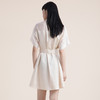 谜底2022夏新款复古质感舒适收腰显瘦天丝短袖感连衣裙222ML0551 商品缩略图2