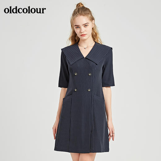 oldcolour秋季商场同款短袖连衣裙N21101149 商品图0