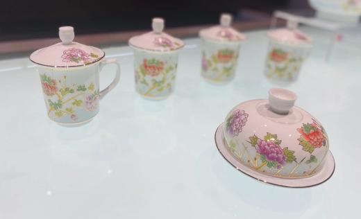  景德镇陶瓷 国瓷红叶  86头花想容马蹄系列中餐具 商品图3