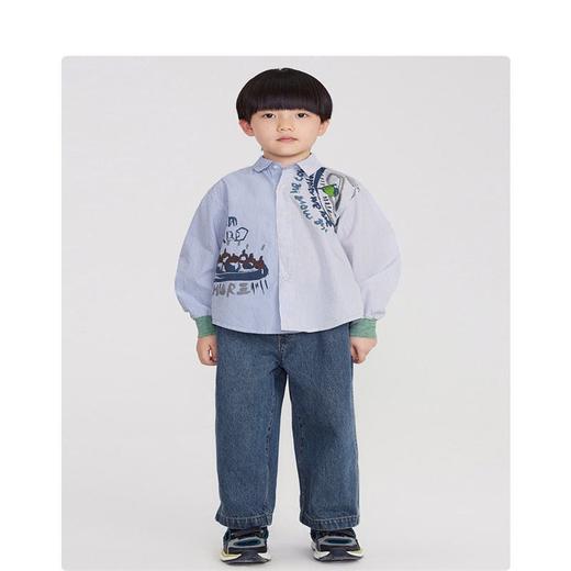 江南布衣  22年夏装新款 长袖衬衣  1M2272100 商品图0