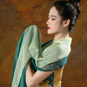 【一点青绿丝巾】超长纯色丝巾百搭【5天发货】