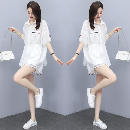 时尚衬衫套装，透气天丝休闲套装HR-YKSL815 商品图3