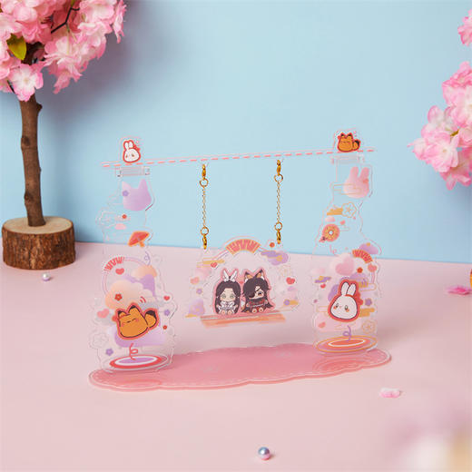 【现货】超电文化 《天官赐福》漫画周边 Q版亚克力秋千组合立牌 商品图0