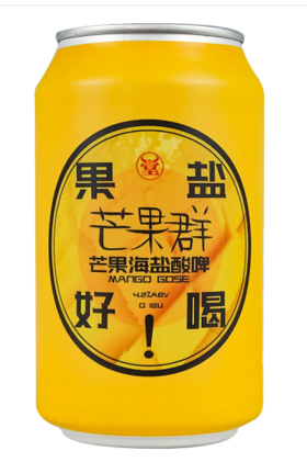 美丽市场-牛啤堂芒果海盐酸啤酒330ml