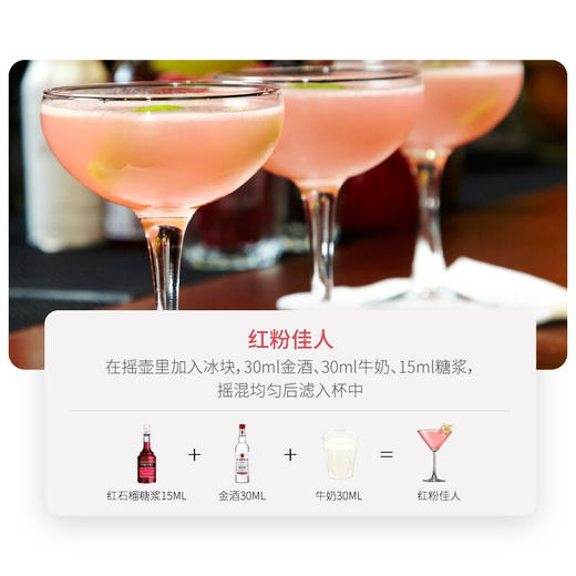 【单瓶】必得利石榴味糖浆 700ml 商品图1