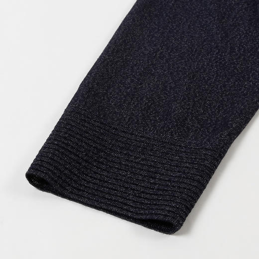 METTE22年夏季新品女士中长款针织开衫时尚亮丝薄款七分袖长外套 商品图6