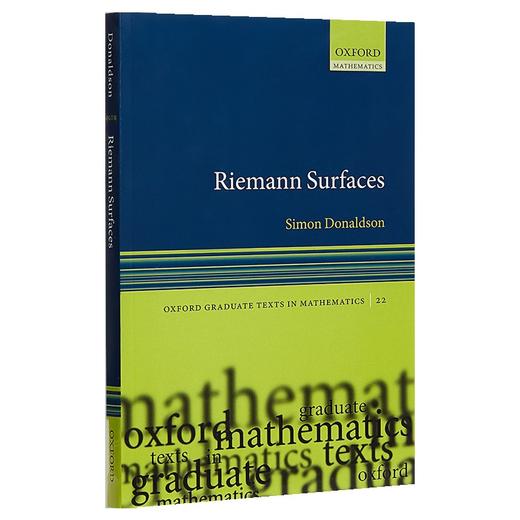 黎曼曲面 英文原版 Riemann Surfaces 英文版 牛津大学数学研究生教材 进口英语书籍 商品图0