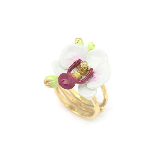 北京仓｜GOOD AFTER NINE-Phalaen-白色蝴蝶兰 戒指［泰国设计师］ 商品图2