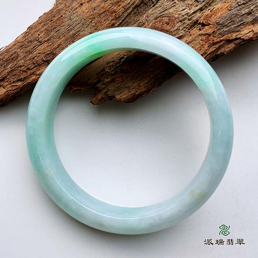 派瑞翡翠 翡翠手镯 糯种 绿色 商品图1