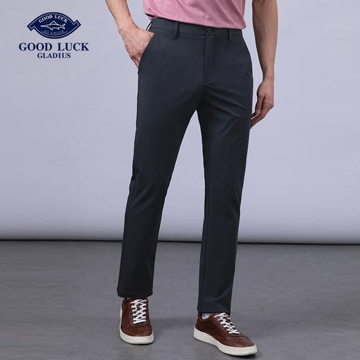 GOOD LUCK/德鲨高弹透气轻薄舒适直筒休闲裤FY27457-810 商品图1