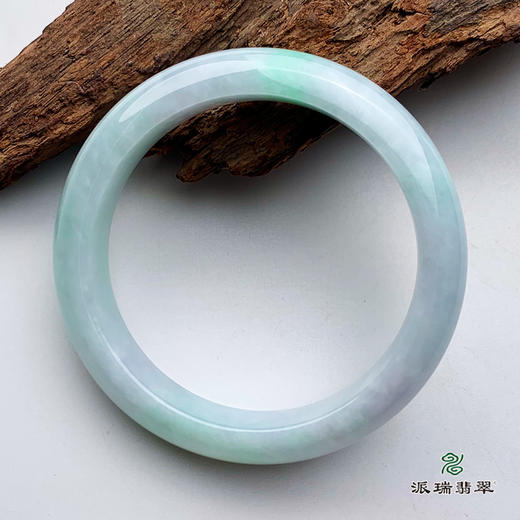 派瑞翡翠 翡翠手镯 糯种 绿色 商品图0