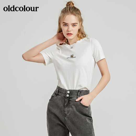oldcolour秋季商场同款休闲短袖T恤女N21021139 商品图2