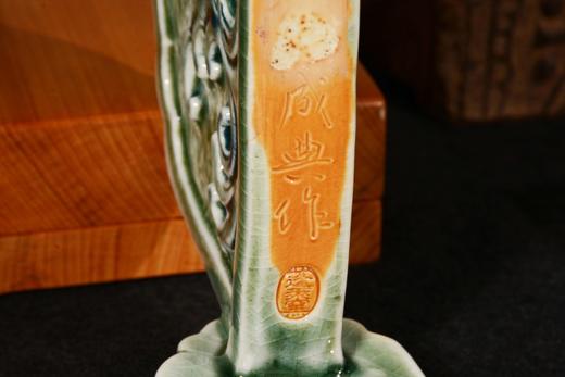 80年代日本制青瓷砚屏 商品图10