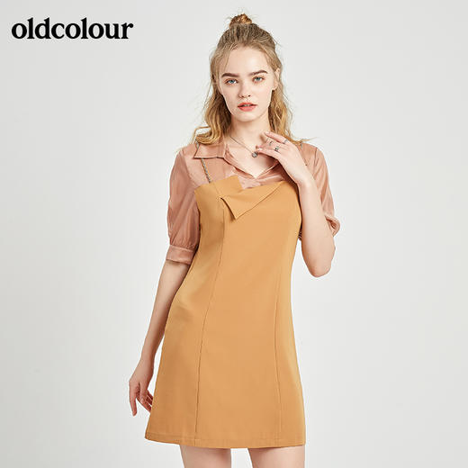 oldcolour秋季商场同款休闲气质中袖连衣裙N21102134 商品图3