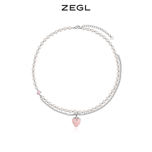ZEGL设计师草莓季系列人造珍珠项链女2022年新款潮轻奢小众锁骨链 商品图0