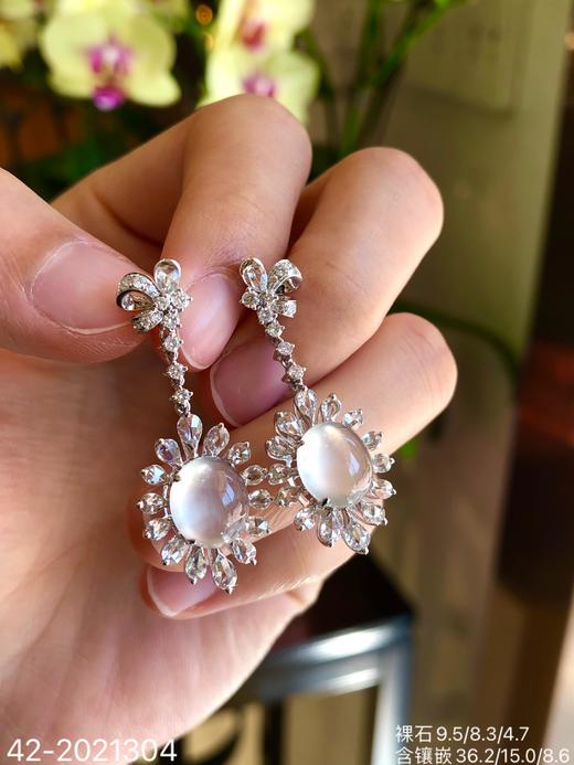 42-2021304，玻璃蛋面耳坠，36999 商品图2