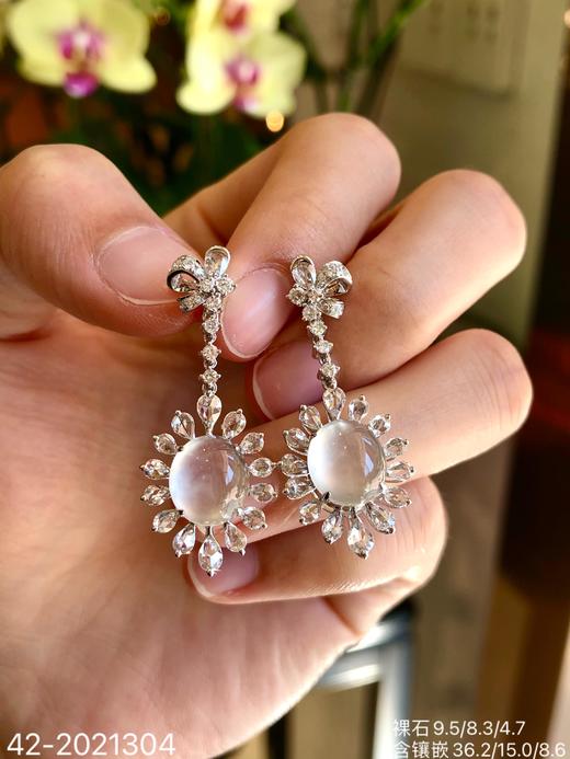 42-2021304，玻璃蛋面耳坠，36999 商品图1