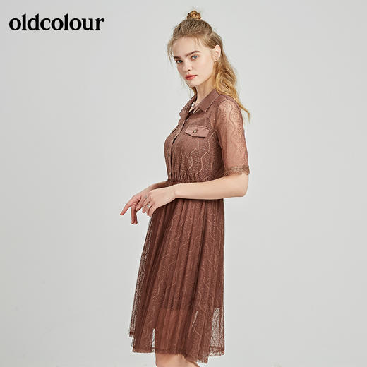 oldcolour秋季商场同款短袖连衣裙N21101164 商品图3