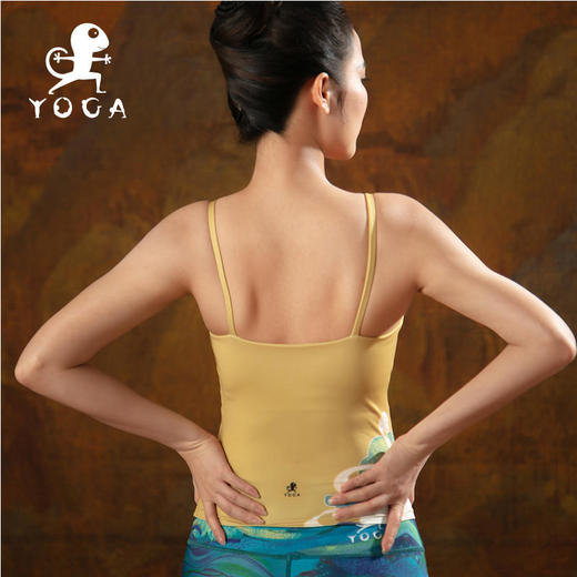 壁虎瑜伽【入画】印花聚拢吊花背心（有胸垫）【2022年4月20日】 商品图4