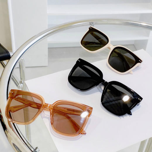 【外贸代工厂】男女同款防紫外线板材黑框墨镜 商品图1