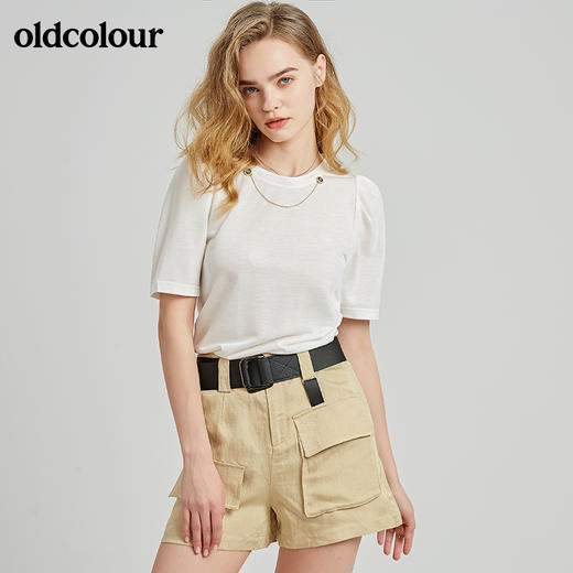 oldcolour秋季商场同款圆领气质上衣女N21021130 商品图2