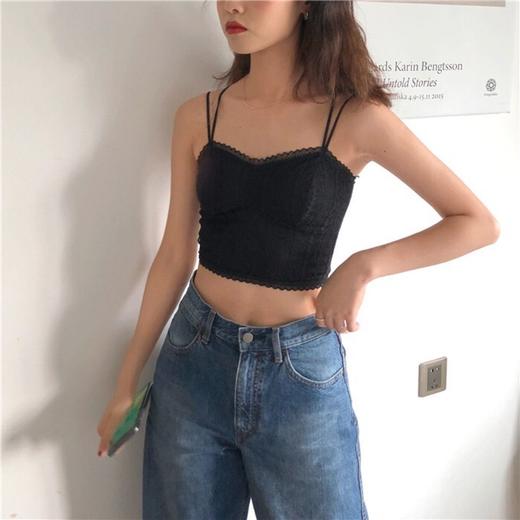 春夏新款法式少女bra背心白色蕾丝无钢圈薄棉杯舒适透气厂家直销国庆清明出游 商品图3
