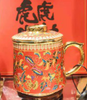 珐琅彩刺绣杯 商品缩略图0