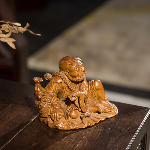 清 黄杨木雕达摩人物像 商品图4