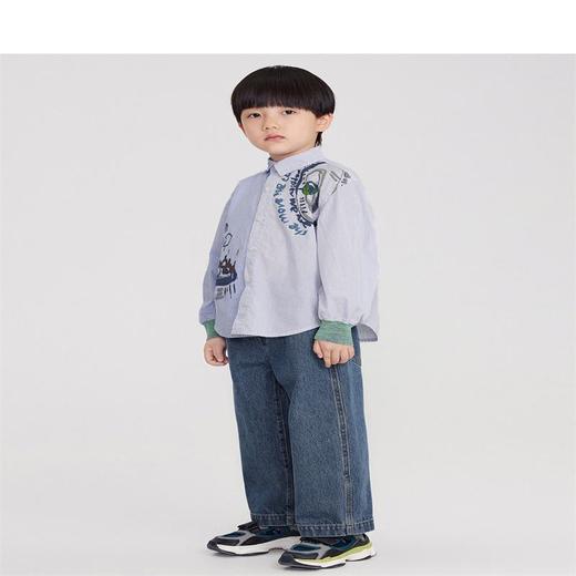 江南布衣  22年夏装新款 长袖衬衣  1M2272100 商品图1