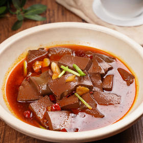 青菜烧鸭血(份)