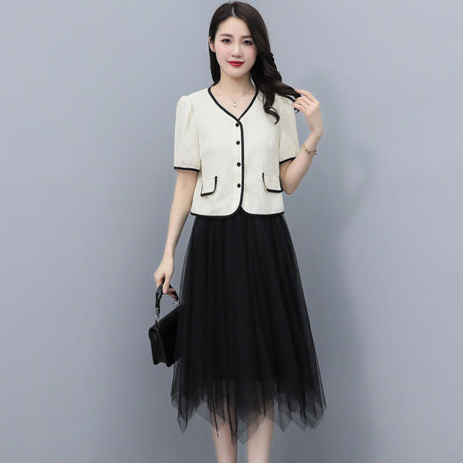 韩版气质仙女裙，短袖两件套HR-YKSL852 商品图0