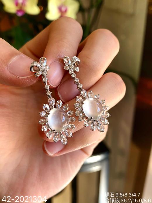 42-2021304，玻璃蛋面耳坠，36999 商品图3