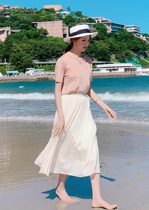 【百图 lulu定制】 【进口铜氨丝T恤】 舒服到闭眼入 夏日王炸单品 行走的空调 凉快 商品图11